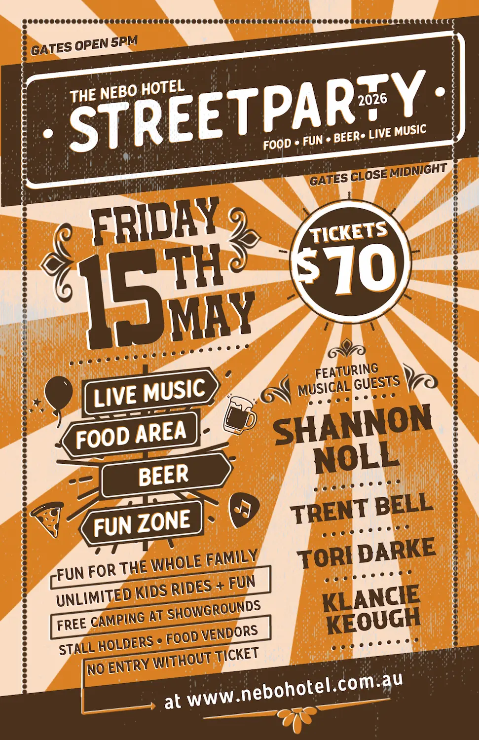 Tickets On Sale Thursday 5th March