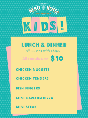 Nebo Kids Menu